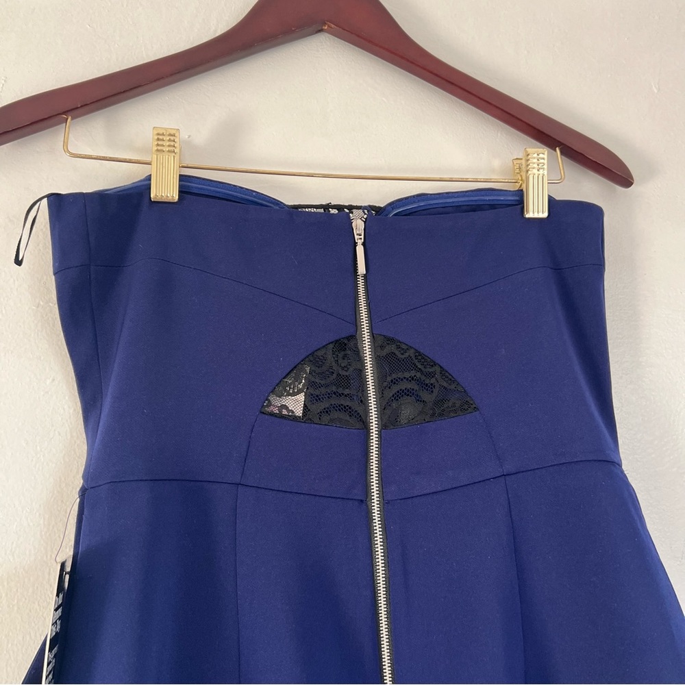 [Express] Blue Strapless Dress - Picture 11 of 12